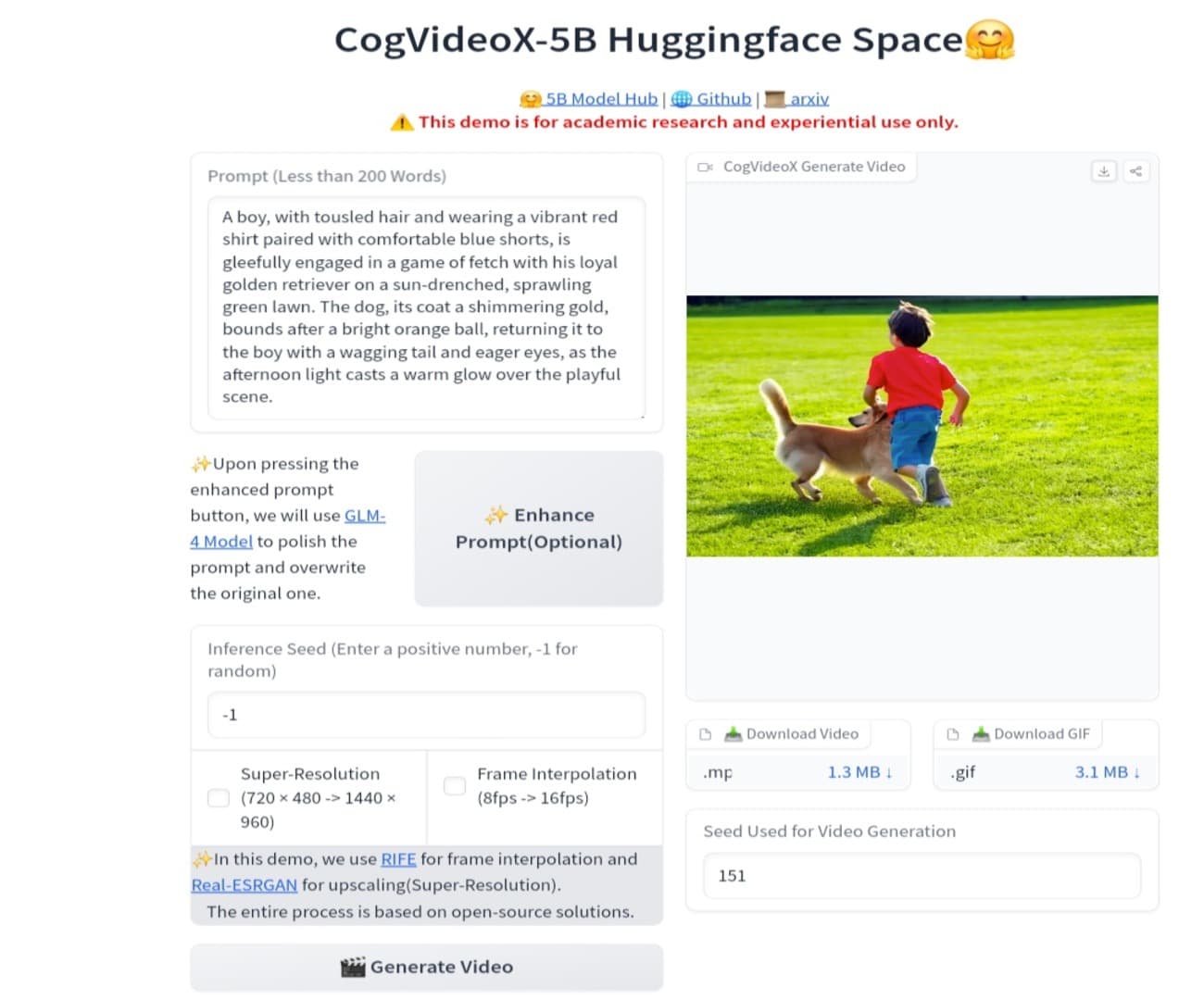 تحويل النص إلى فيديو بأداة CogVideoX تجربة أداة CogVideoX لإنشاء فيديو بالذكاء الاصطناعي على منصة Huggingface