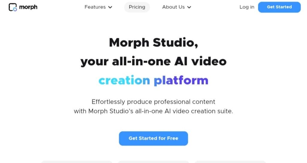Morph Studio | عمل فيديو بالذكاء الاصطناعي