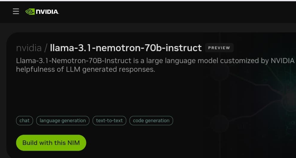 Llama-3.1-Nemotron-70B-Instruct-Nvidia نموذج الذكاء الاصطناعي Llama-3.1-Nemotron-70B-Instruct من Nvidia بالتعاون مع Meta