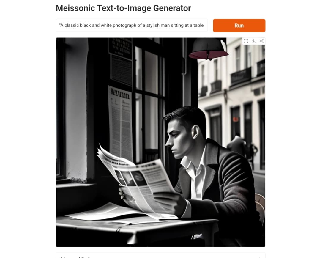 Meissonic Text-to-Image Generator إنشاء صورة لشاب بالذكاء الاصطناعي باستخدام أداة Meissonic من MissionFlow